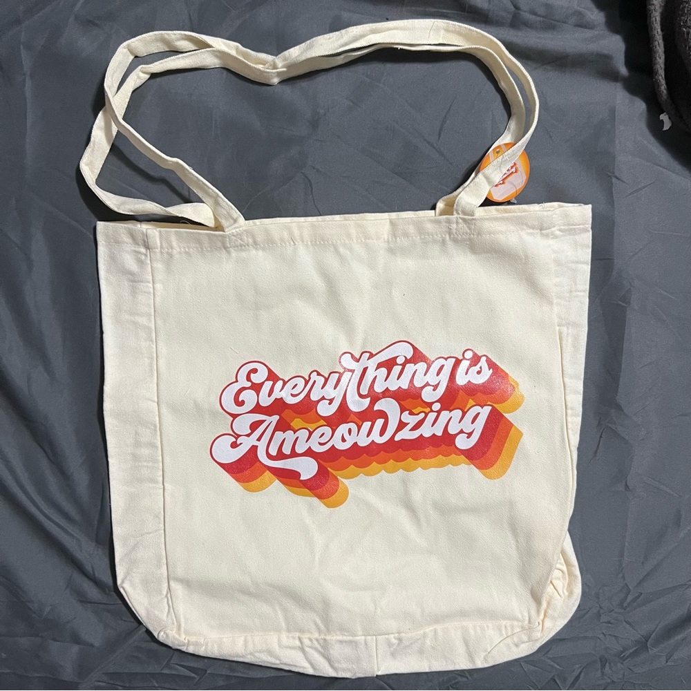 Everything is Ameowzing Tote Bag Grocery Reusable Crazy Cat Lady Box